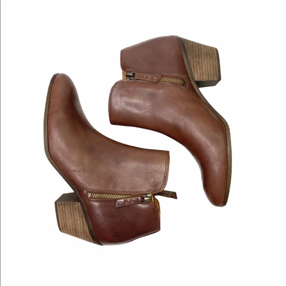 FRYE Judith Double Zip Ankle Boots in Whisky 6.5 - Picture 5 of 9